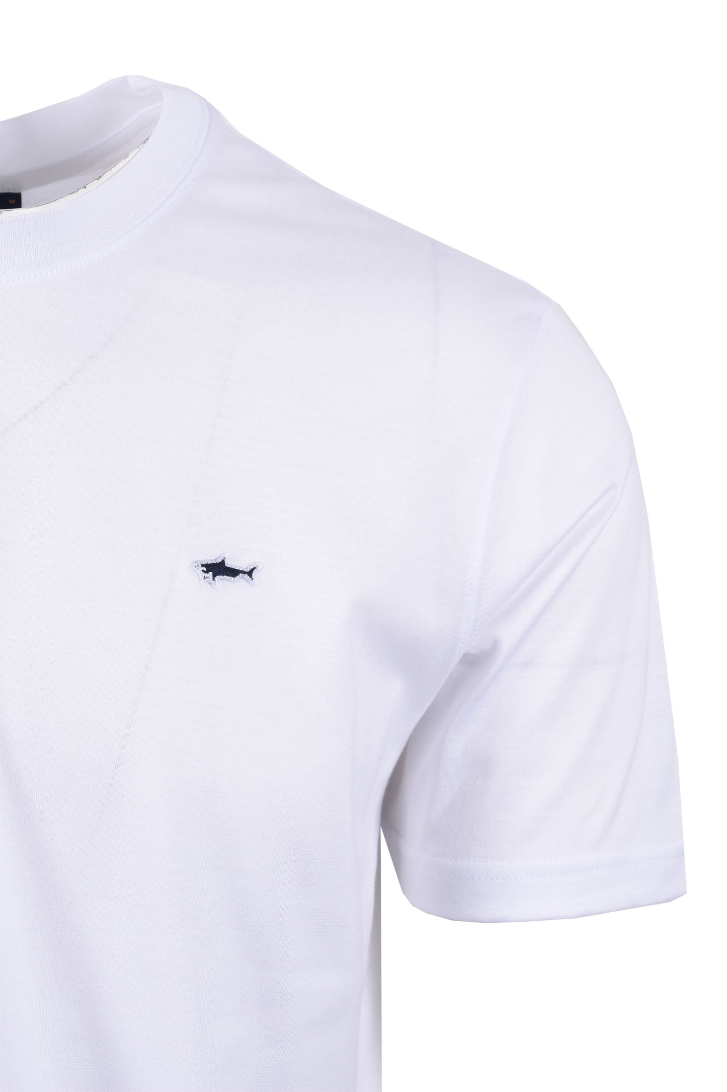 T-shirt blanc avec badge Paul And Shark