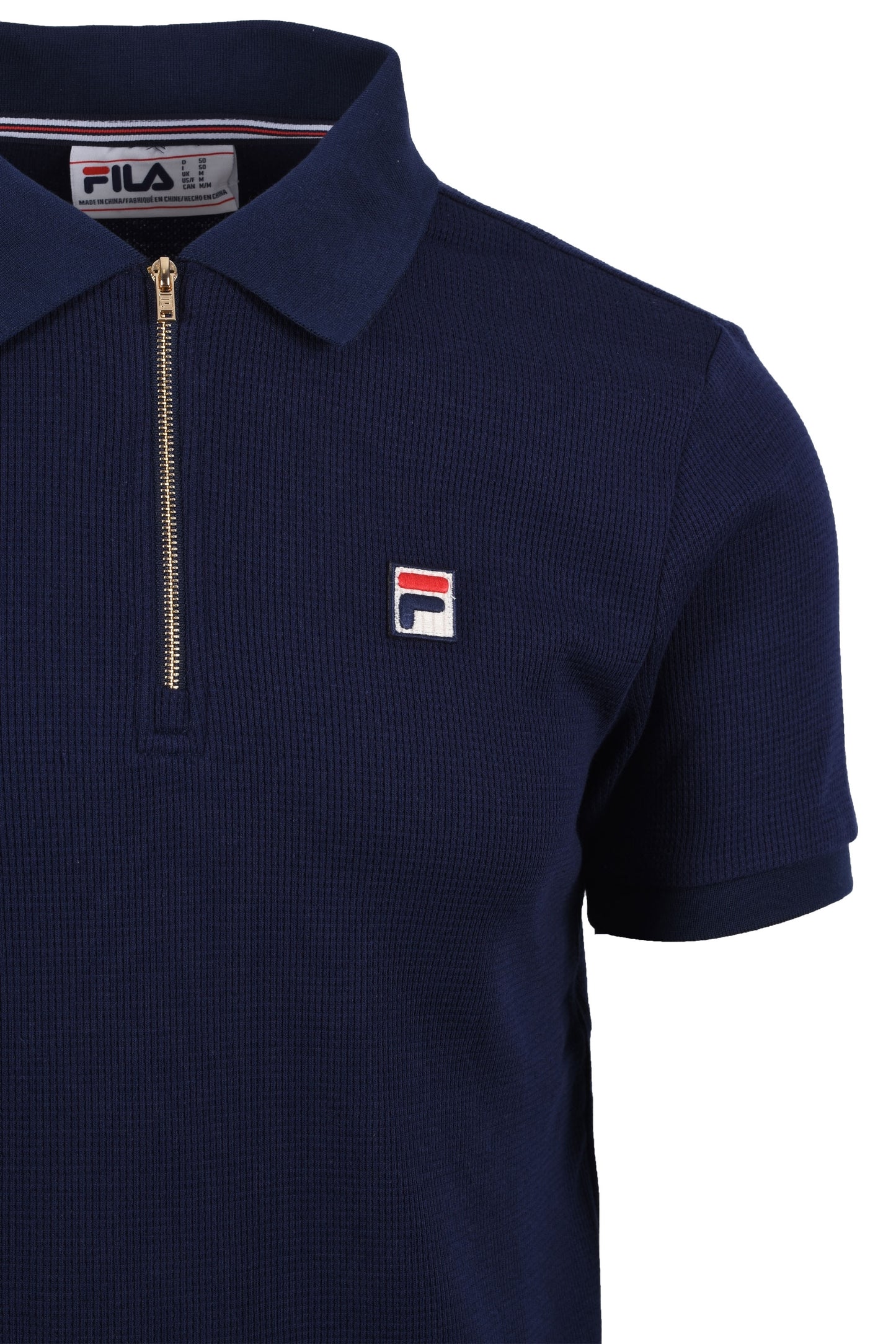 Polo Fila Benjamin Zip blu navy