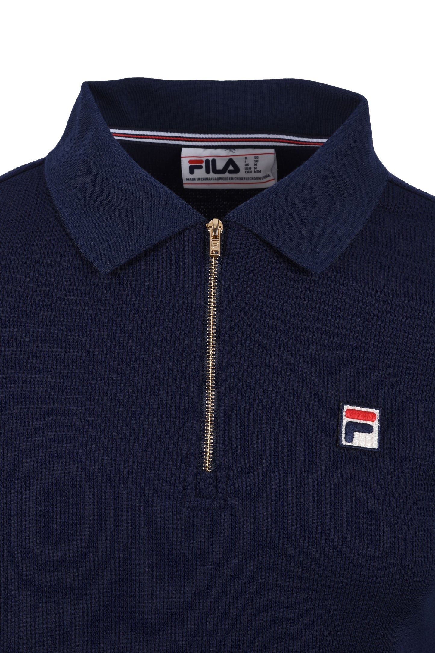 Polo Fila Benjamin Zip blu navy