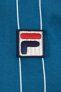 Fila Bb1 Classic Vintage Striped Polo Deep Lagoon/Gardenia/Black Fila Vintage