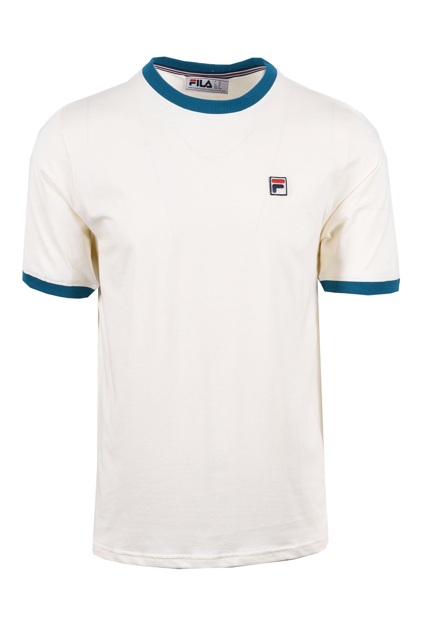 Fila Marconi Essential Ringer Tee Gardenia/Deep Lagoon