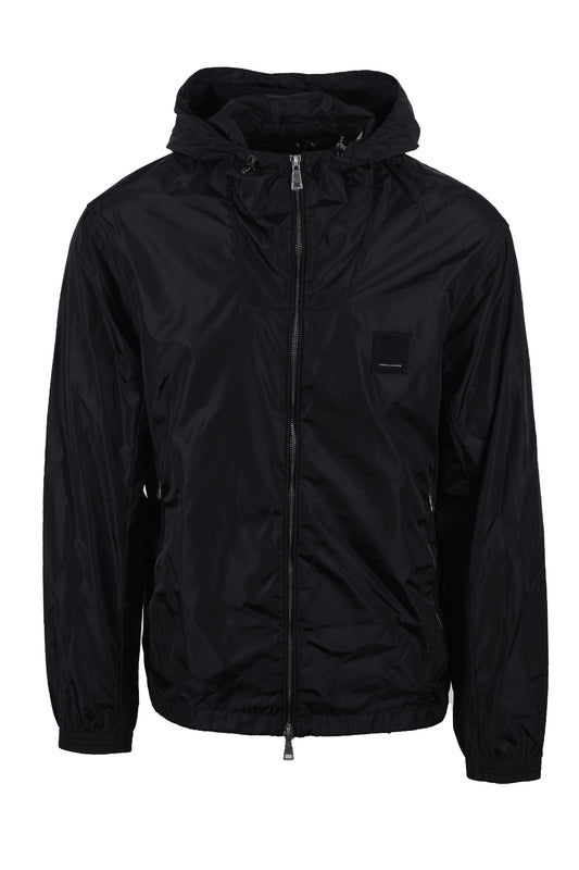 Armani Exchange Full Zip Blouson Jacket Black