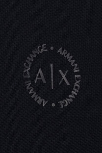 Armani Exchange Slim Fit Tipped Polo Navy Armani Exchange