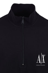Armani Exchange Half Zip Sweatshirt Deep Navy Armani Exchange