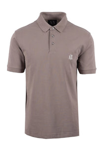 Armani Exchange Regular Polo Shirt Driftwood Armani Exchange
