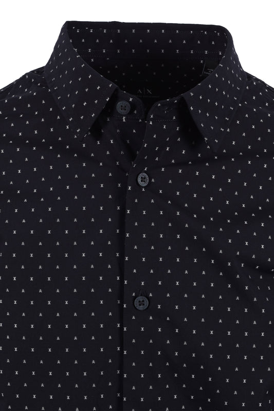Armani Exchange Long Sleeved Shirt Navy