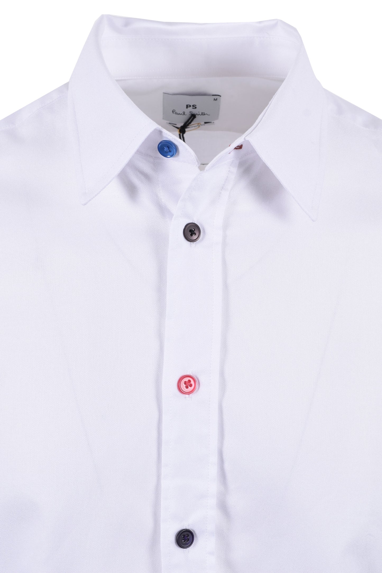 Camicia a righe sportive con bottoni Paul Smith bianca