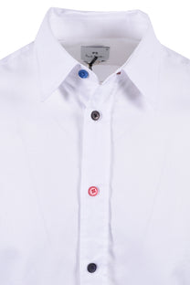 Paul Smith Sport Stripe Button Shirt White Paul Smith