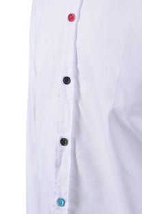 Paul Smith Sport Stripe Button Shirt White Paul Smith
