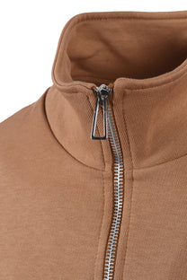 Paul Smith Reg Fit Half Zip Sweatshirt Brown Paul Smith
