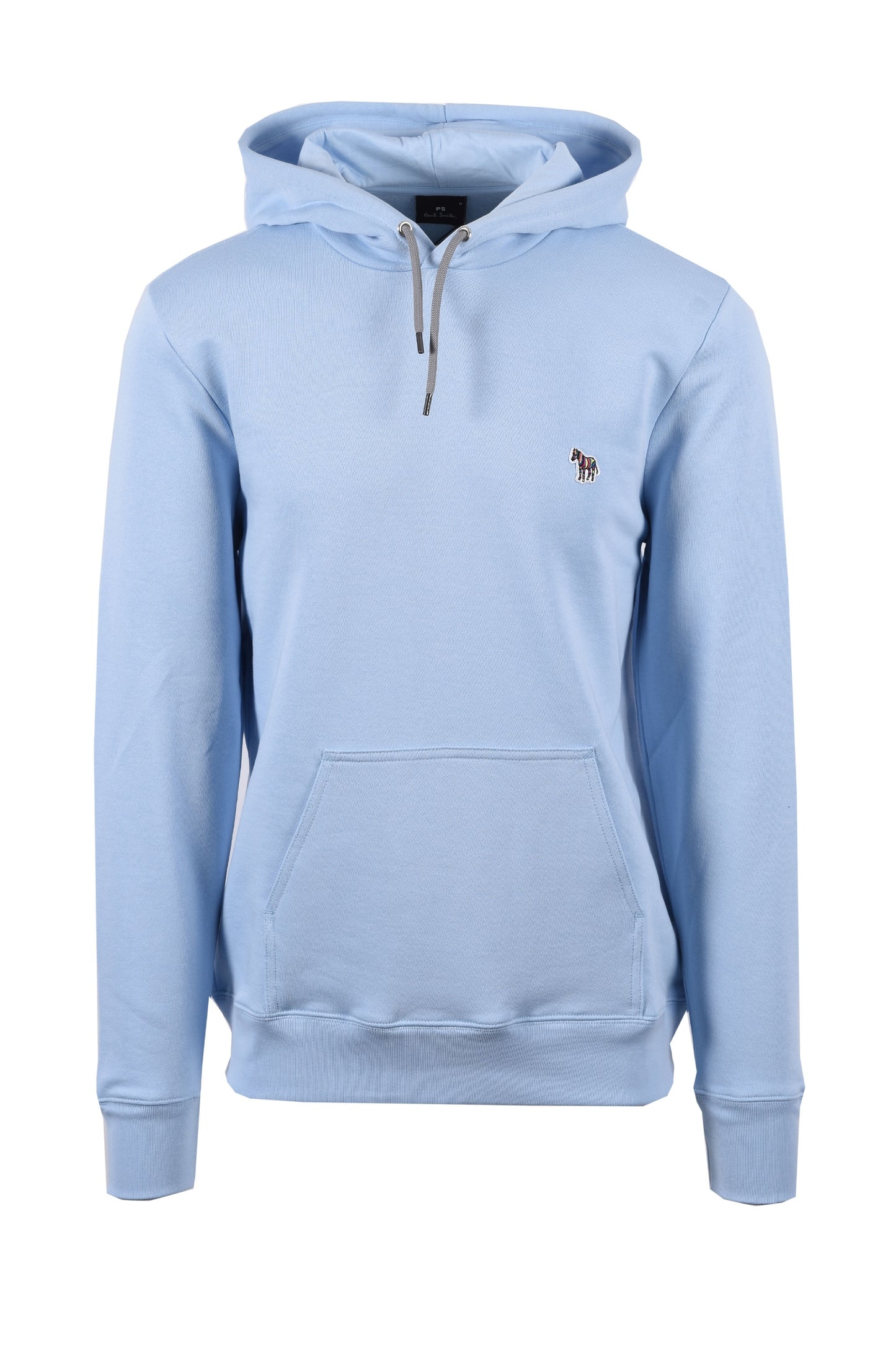 Paul Smith Reg Fit Zebra Logo Hoodie Light Blue