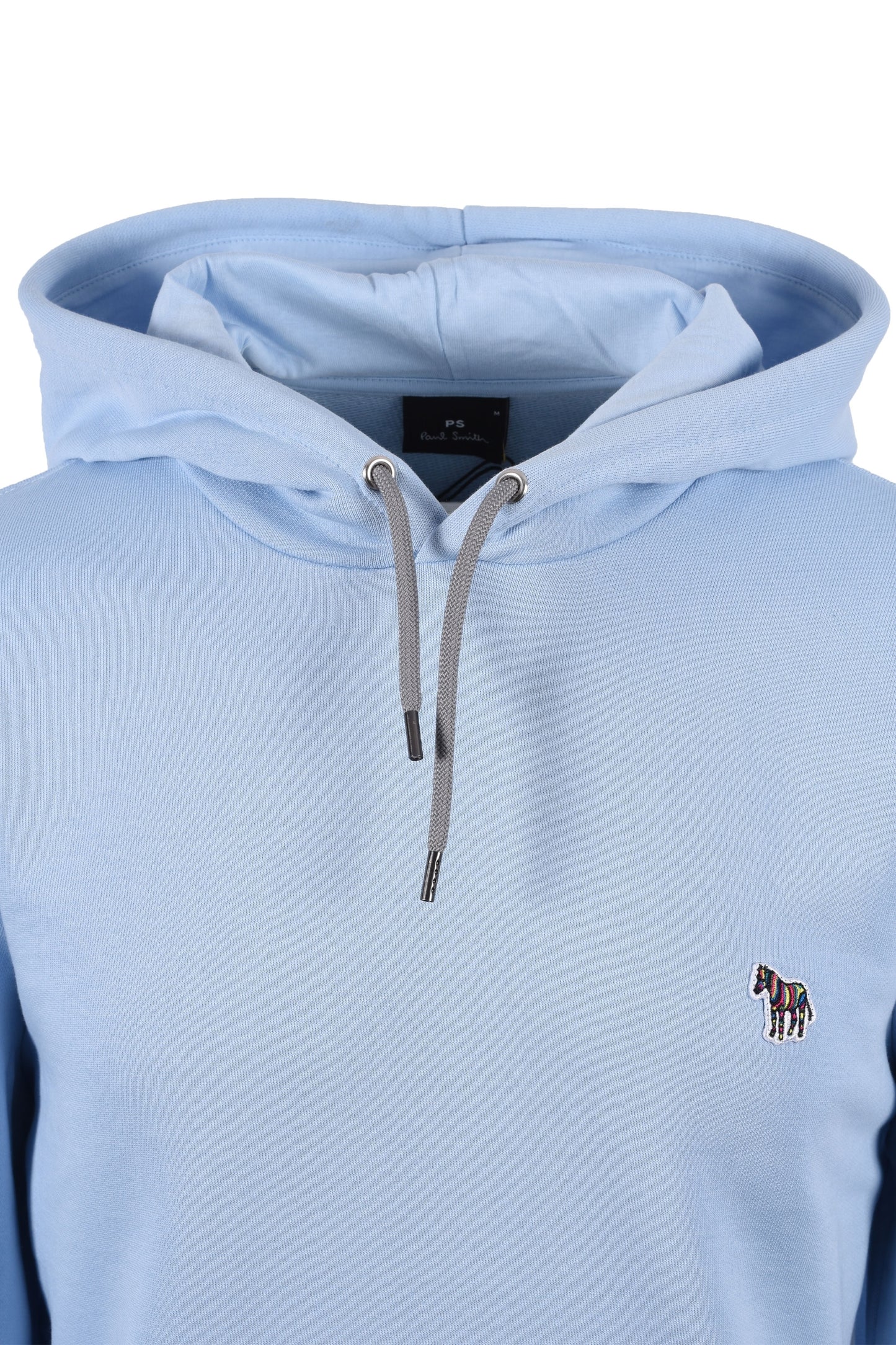 Paul Smith Reg Fit Zebra Logo Hoodie Light Blue
