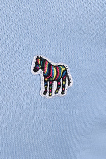 Paul Smith Reg Fit Zebra Logo Hoodie Light Blue Paul Smith