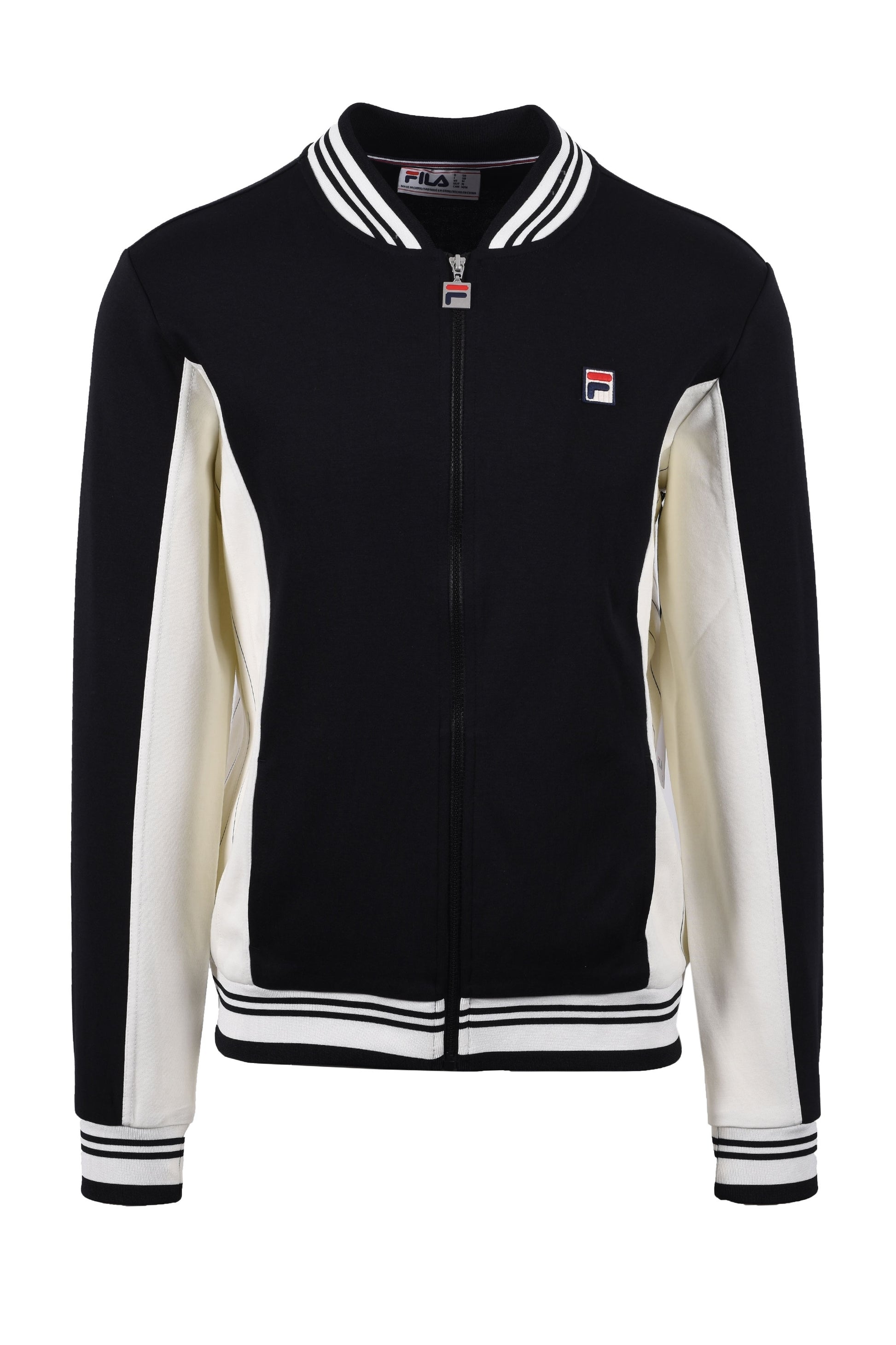Fila Vintage Settana Track Jacket in Black/Gardenia – Michael Stewart
