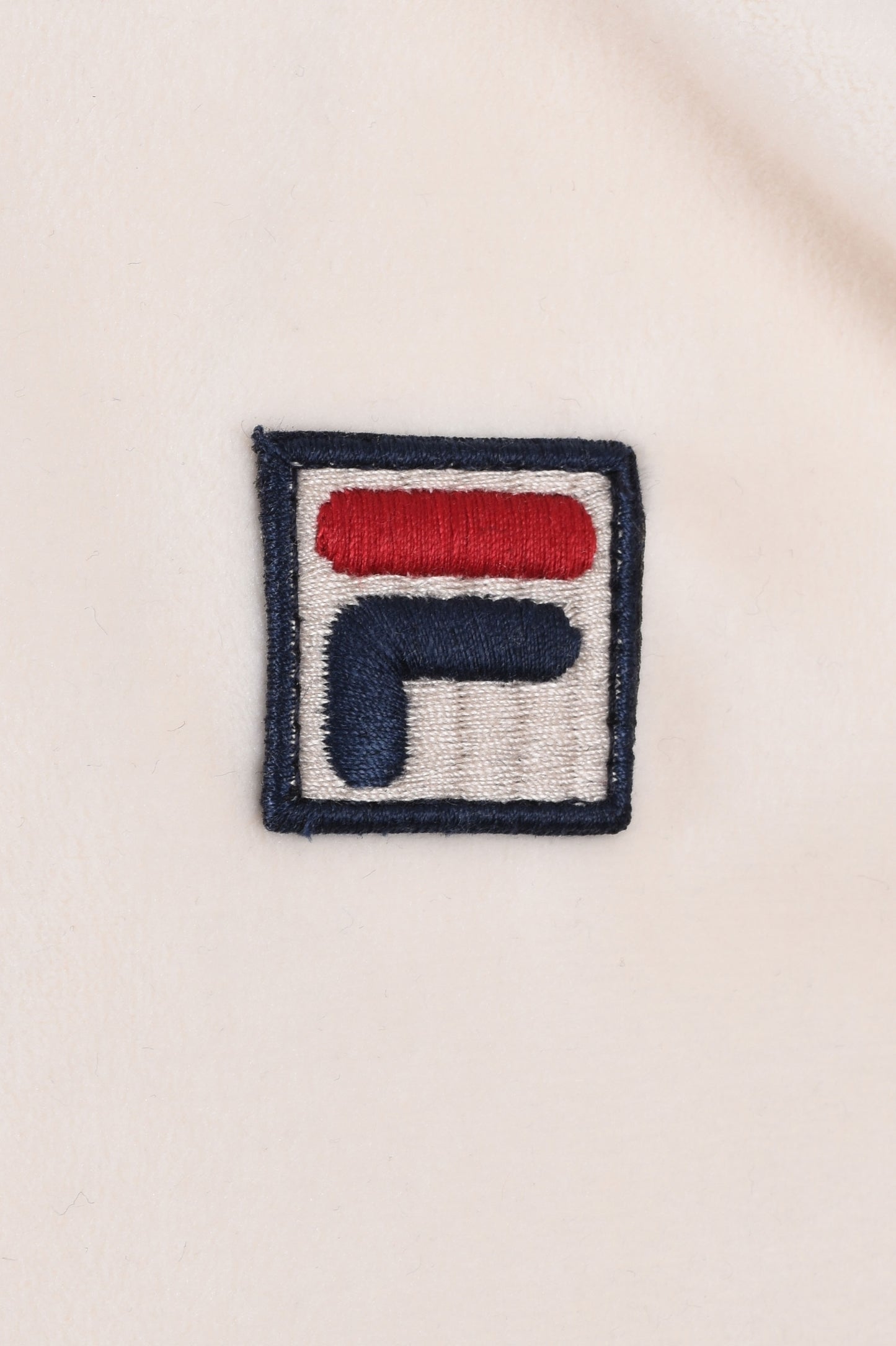 Fila Vintage Terry Velour Polo Gardenia/Deep Lagoon