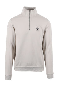 Belstaff Half Zip Sweatshirt Stone Beige Belstaff