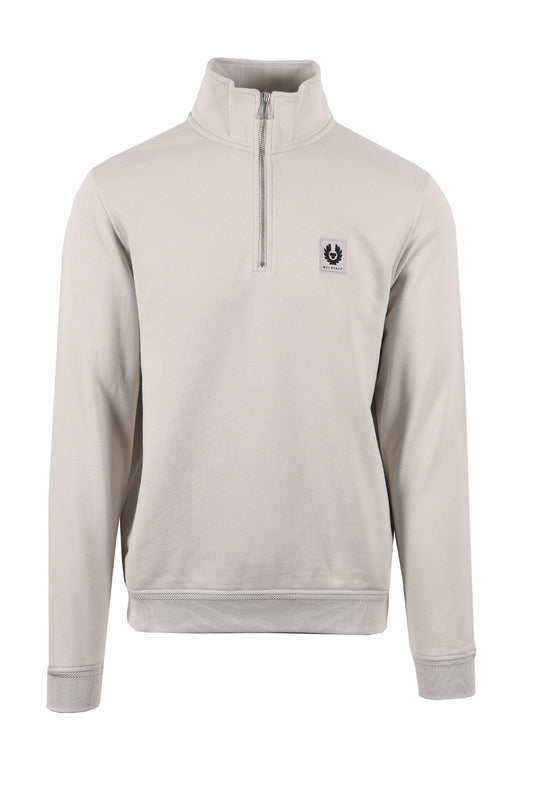 Felpa Belstaff Half Zip Beige Pietra