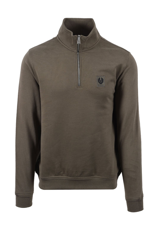 Sweat-shirt Belstaff à demi-fermeture éclair Surplus Green