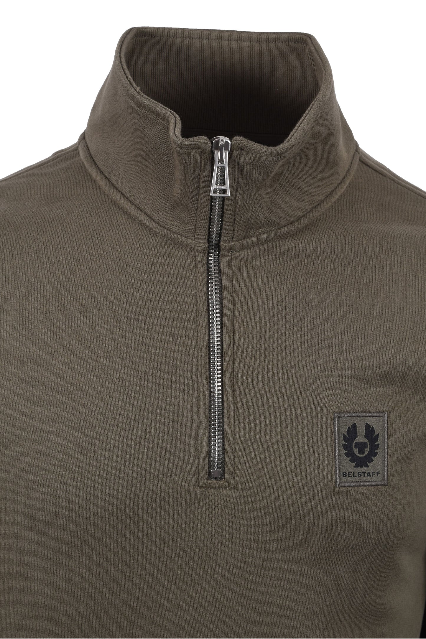 Belstaff Half Zip Sweatshirt Surplus Green