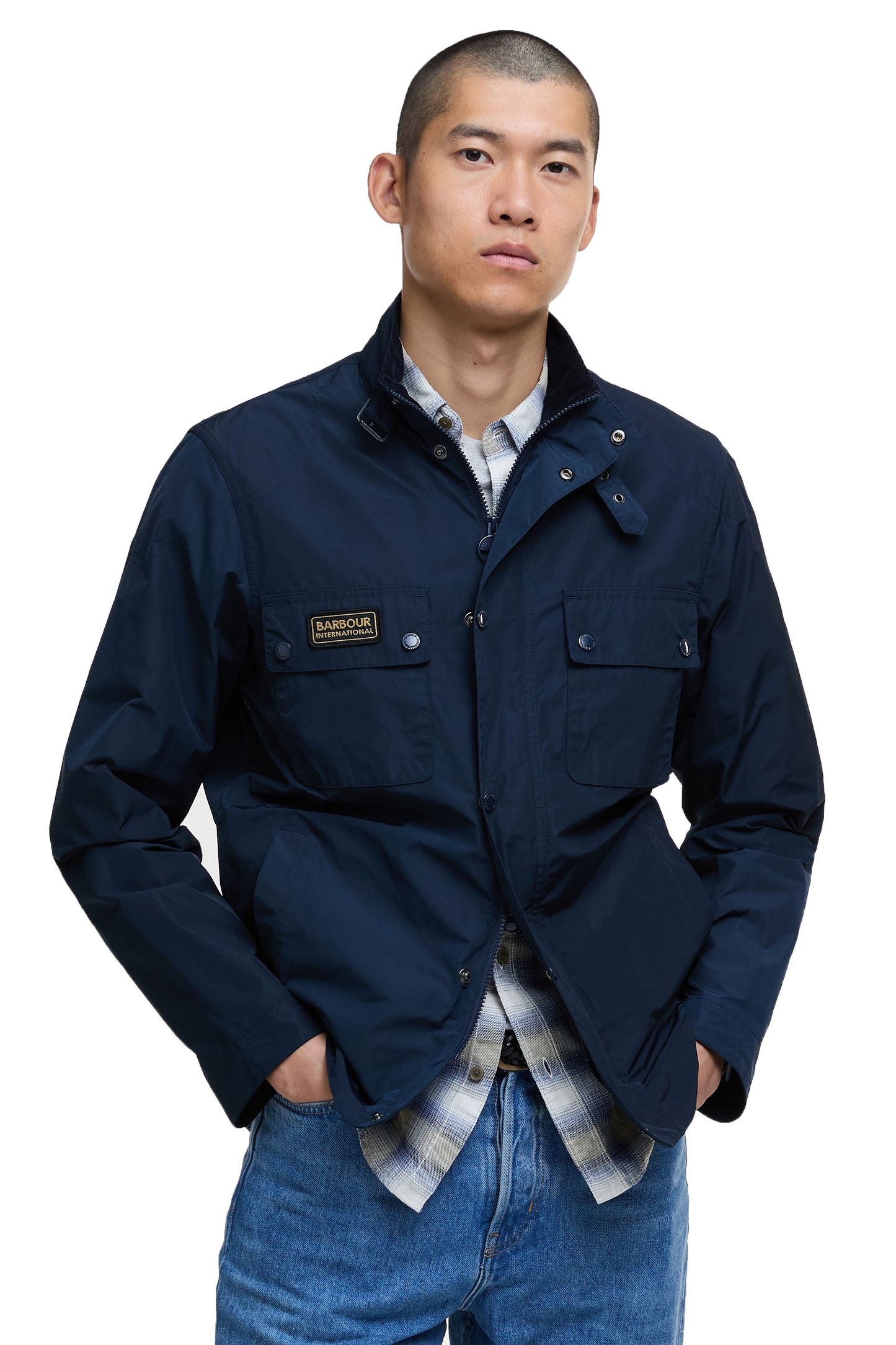 Barbour International Merton Shell Showerproof Jacket Navy