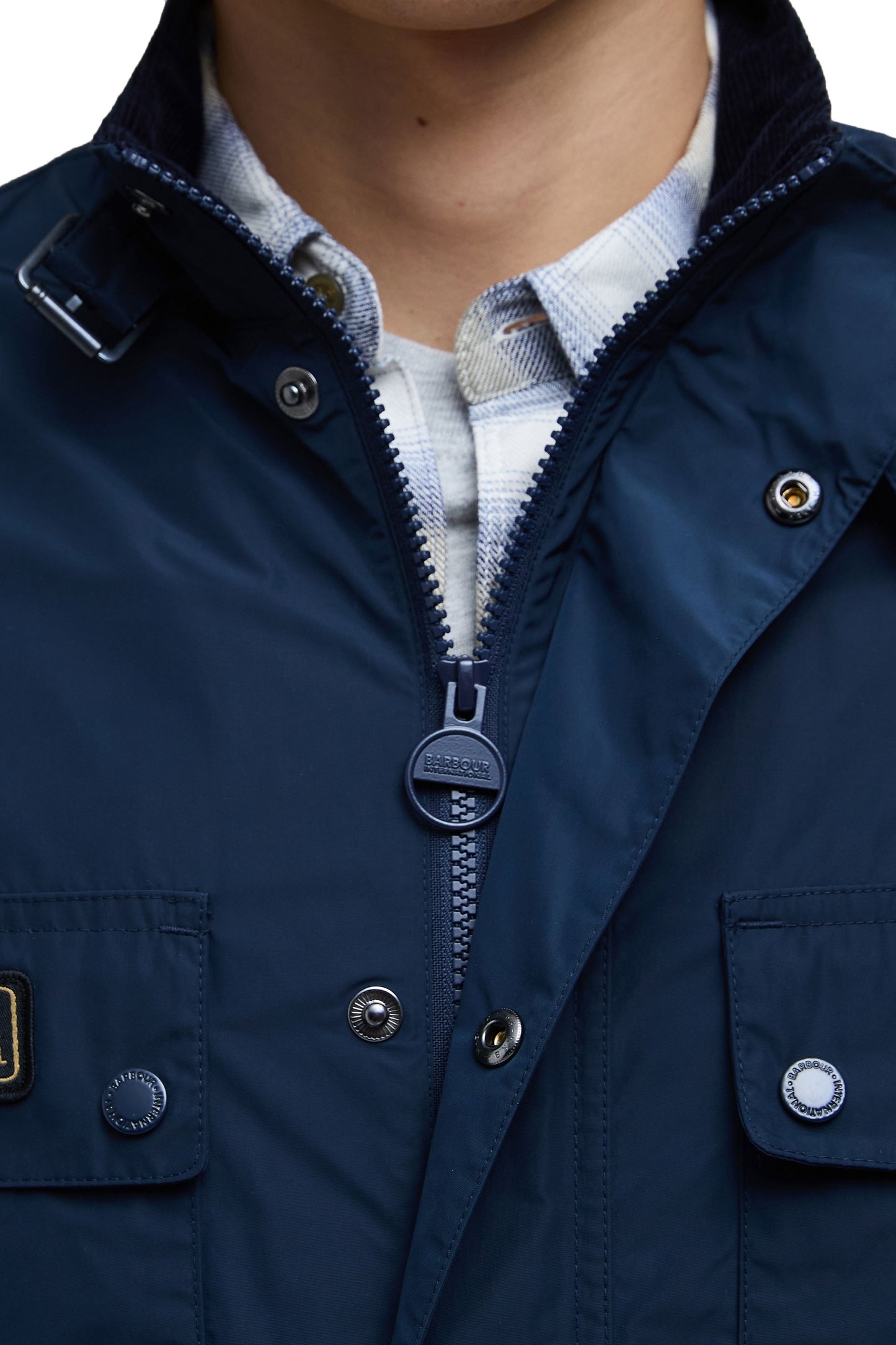 Barbour International Merton Shell Showerproof Jacket Navy