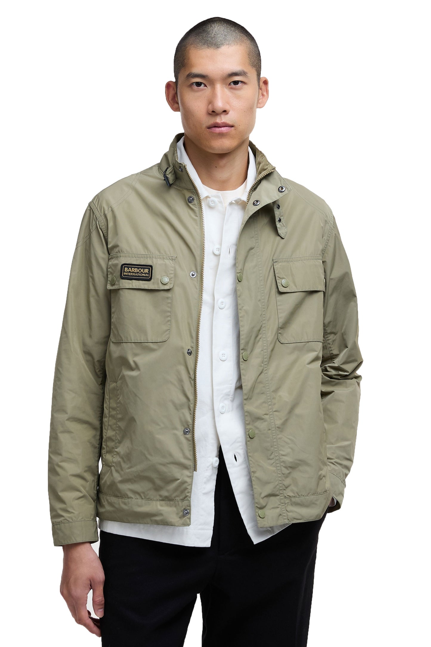 Barbour International Merton Shell Showerproof Jacket Bleached Olive