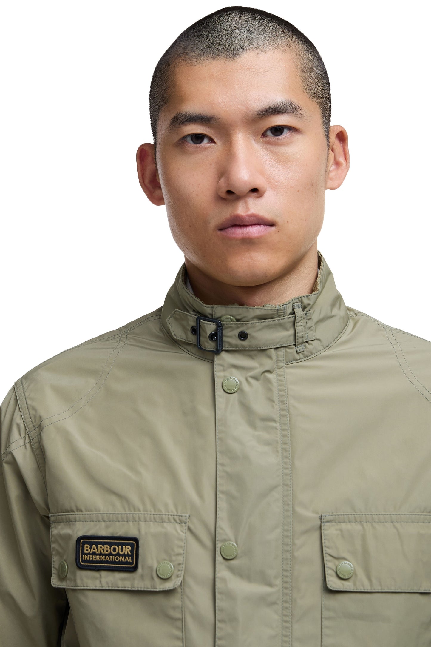 Barbour International Merton Shell Showerproof Jacket Bleached Olive