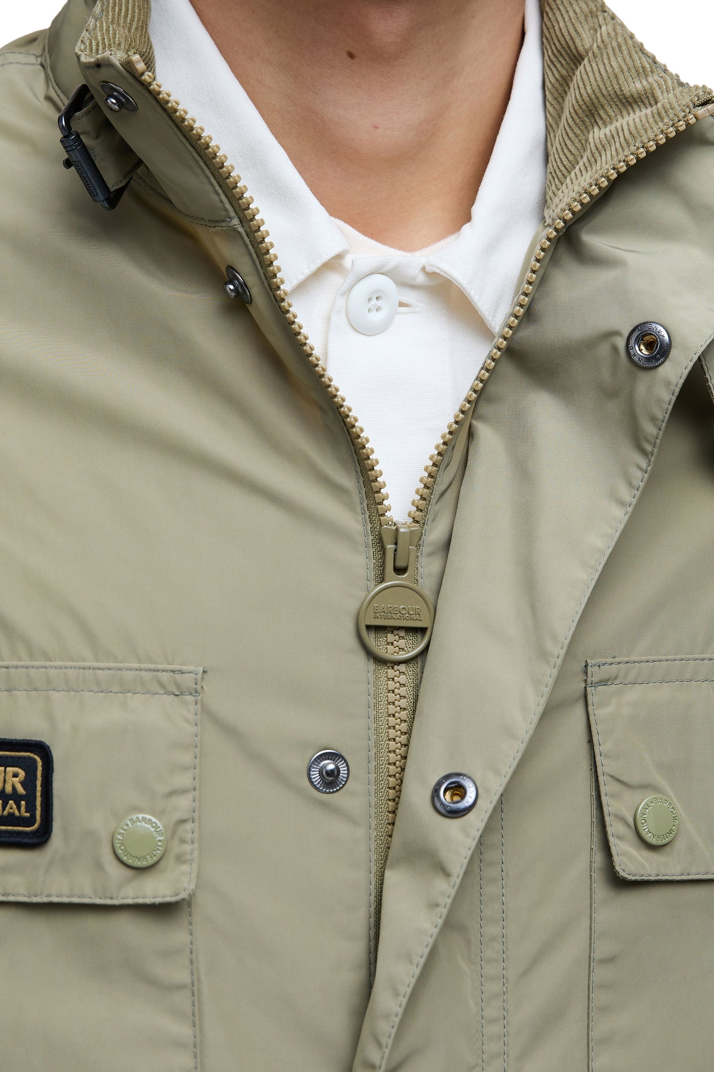 Barbour International Merton Shell Showerproof Jacket Bleached Olive