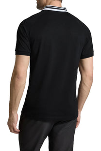 Boss Paddy Rib Polo Shirt Black Boss Green