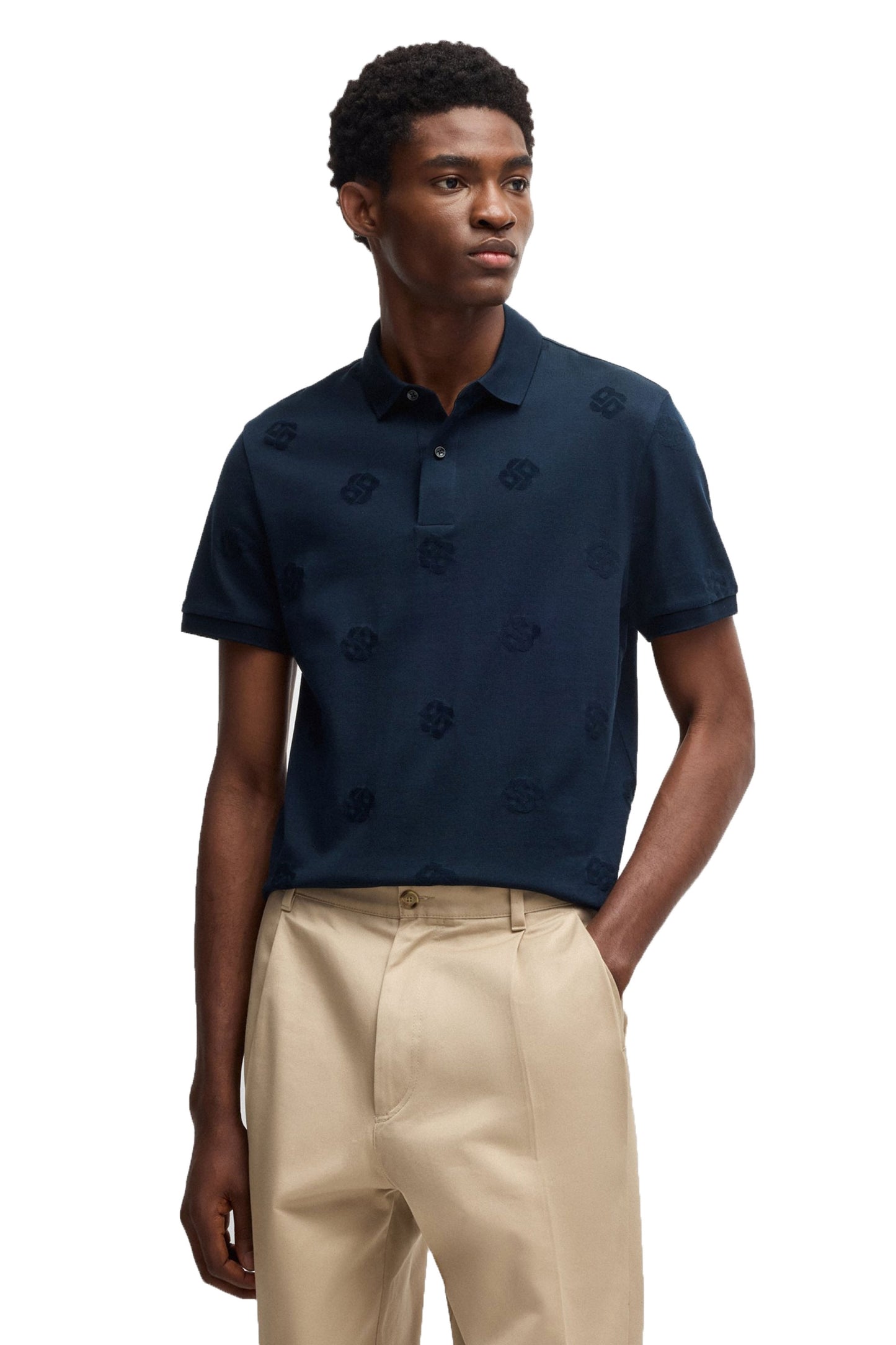 Polo Boss C-prout 109 bleu foncé