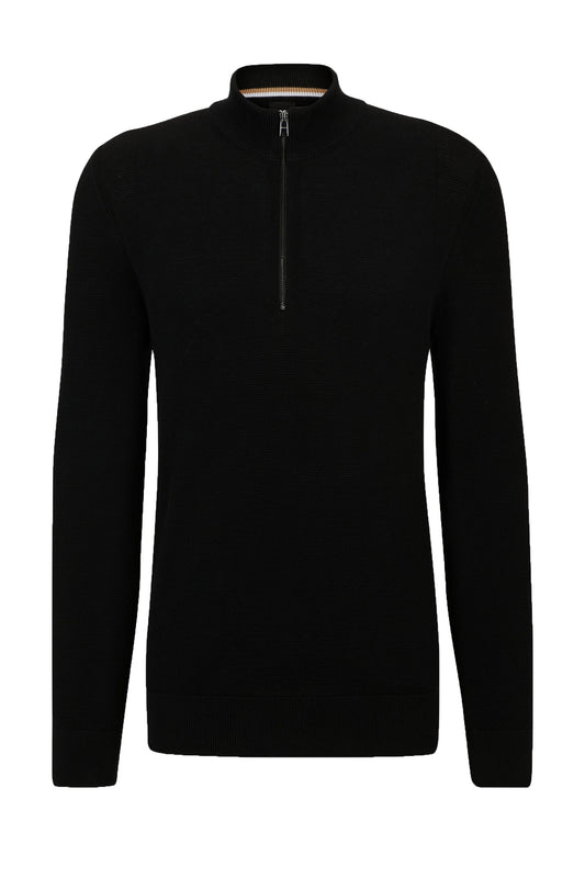 Boss E-brando-p Maglieria mezza zip nera