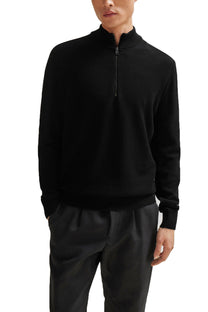 Boss E-brando-p Half Zip Knitwear Black Boss Black