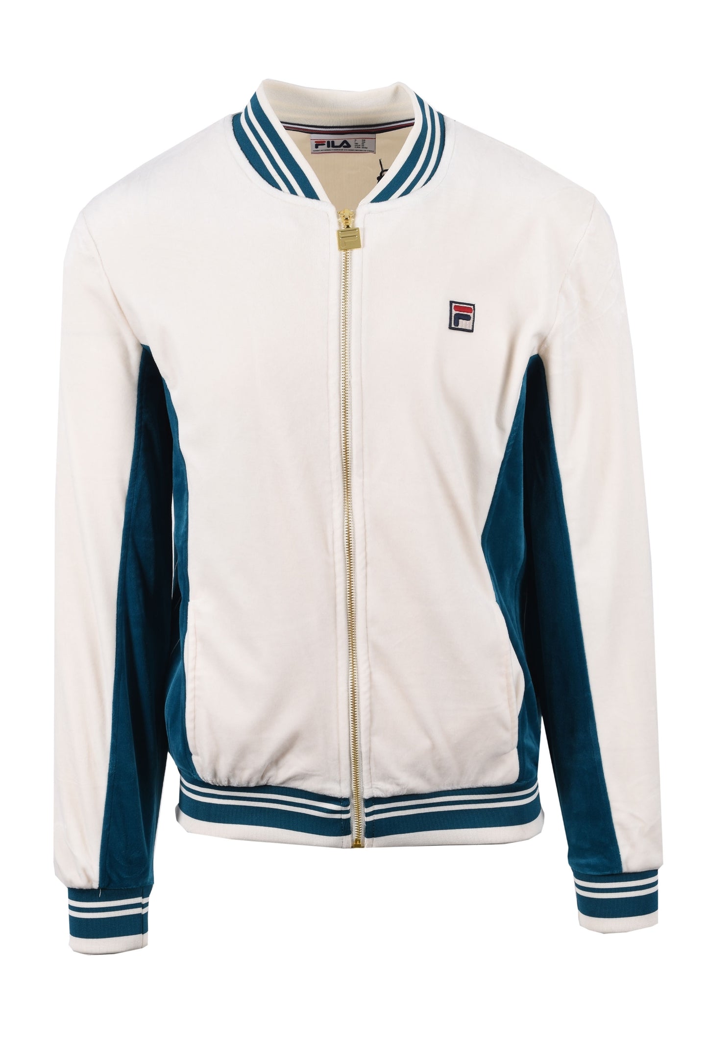 Fila Vintage Miguel Track Jacket Gardenia/Deep Lagoon