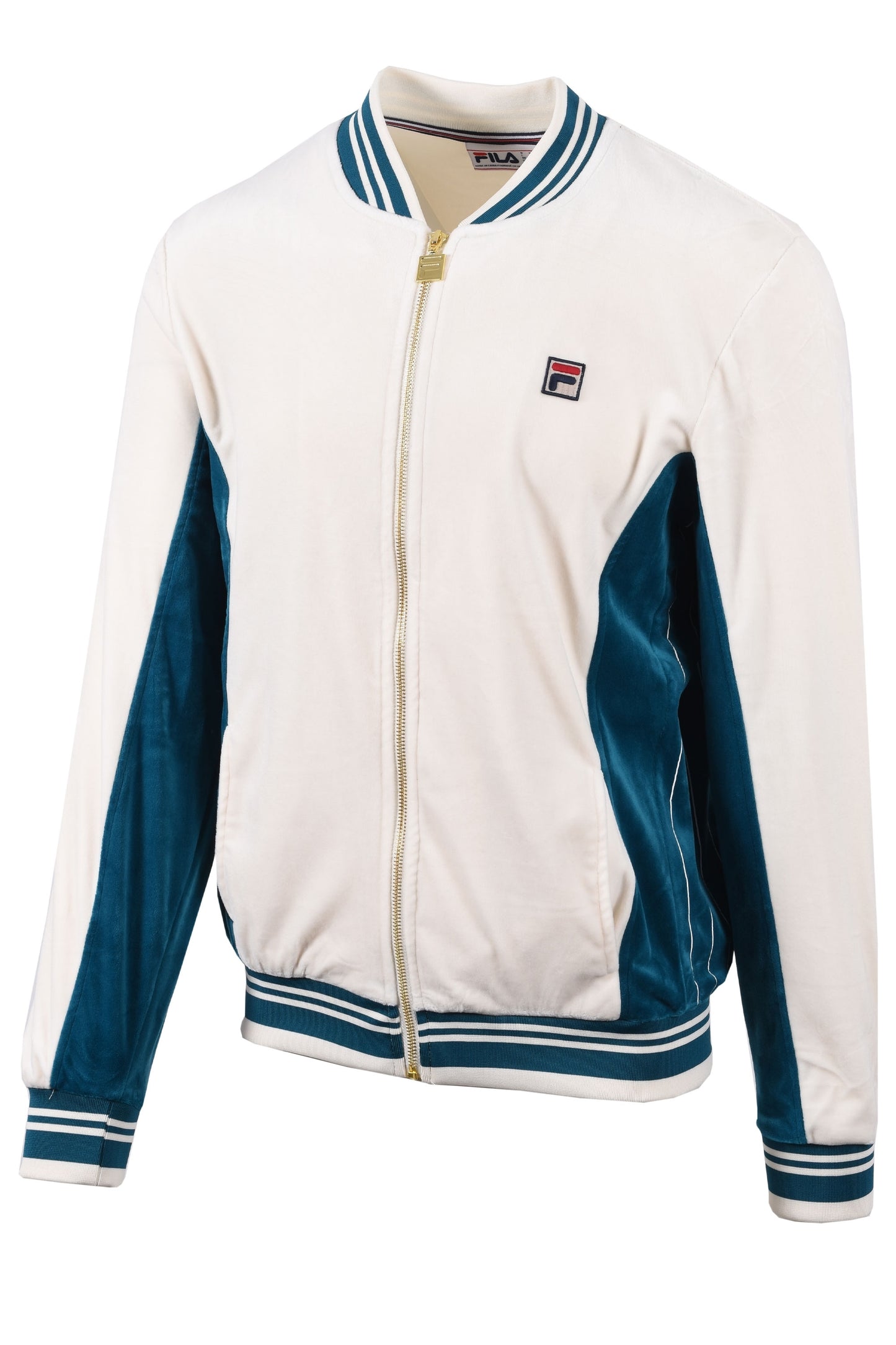 Fila Vintage Miguel Track Jacket Gardenia/Deep Lagoon