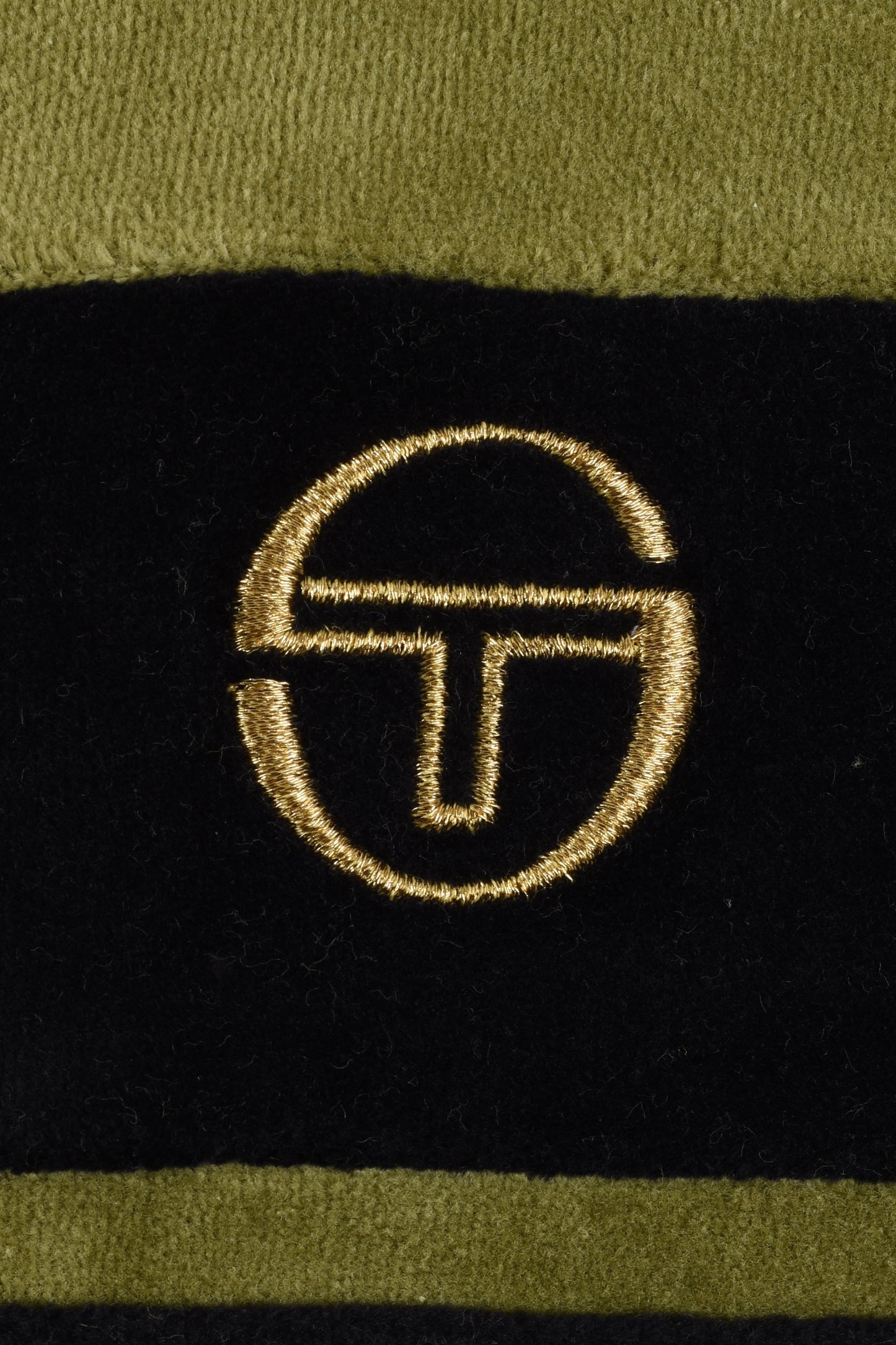 Sergio Tacchini Damarindo Velour Track Top Green/Navy