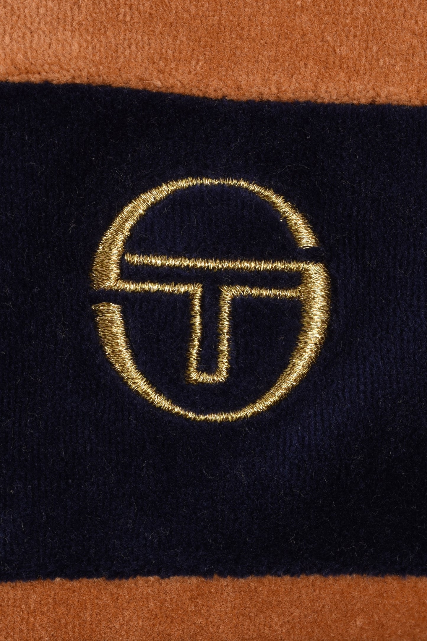 Sergio Tacchini Damarindo Velour Track Top Brown/Navy