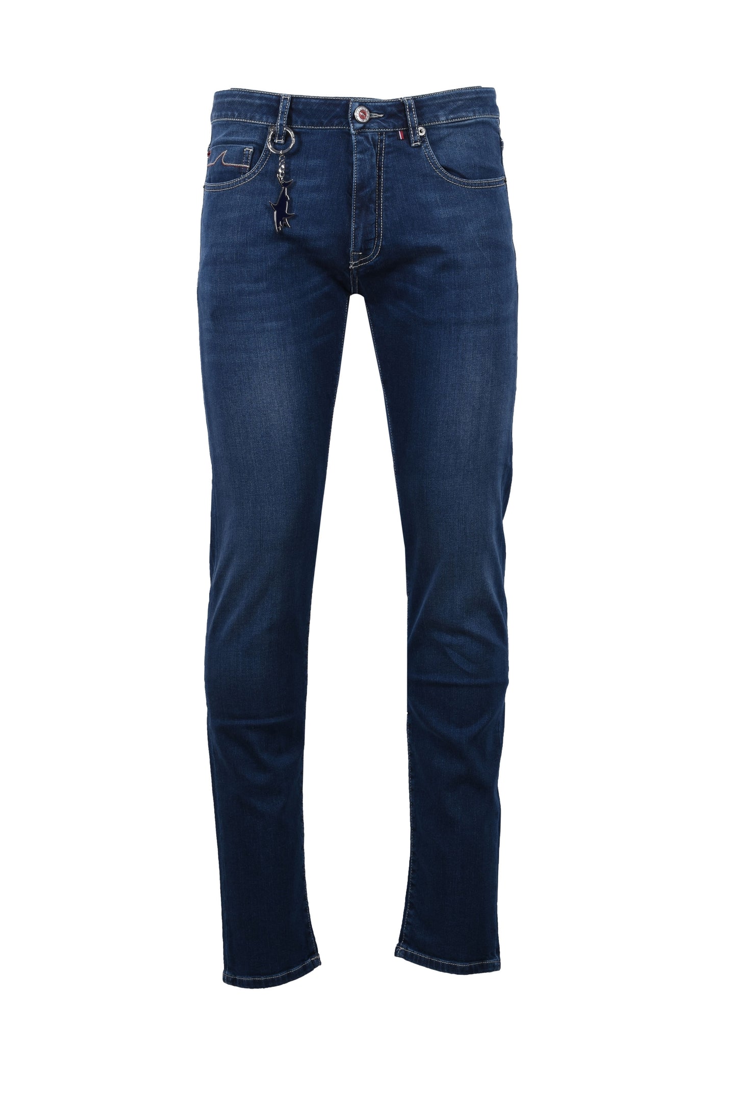 Paul And Shark Red Rivet Jeans Light Denim