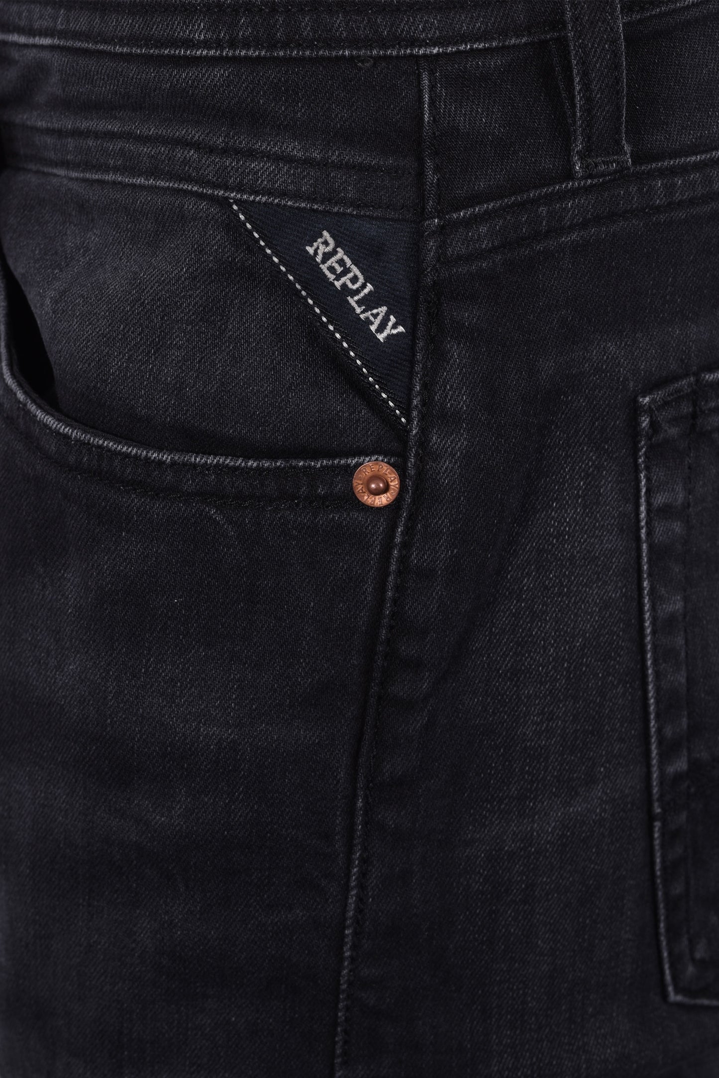 Replay Grover Straight Fit Jeans Black