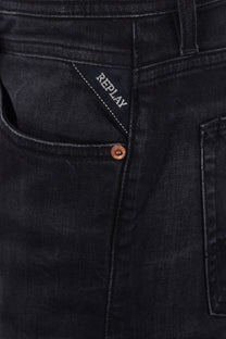 Replay Grover Straight Fit Jeans Black Replay
