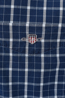 Gant Reg Indigo Check Shirt Dark Indigo Gant