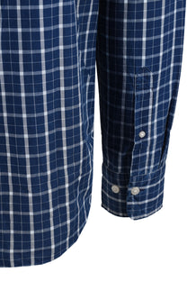 Gant Reg Indigo Check Shirt Dark Indigo Gant