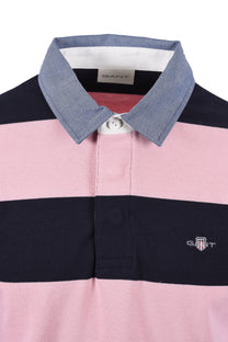 Gant Reg Chambray Stripe Heavy Rugger California Pink Gant