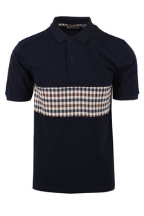 Aquascutum Iconic Insert Polo Navy Aquascutum