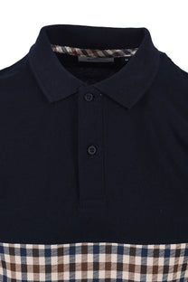 Aquascutum Iconic Insert Polo Navy Aquascutum