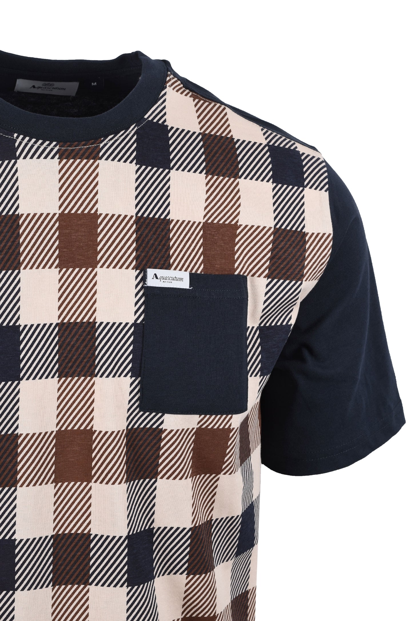 Aquascutum Marco Iconic Front Pocket T-shirt Navy