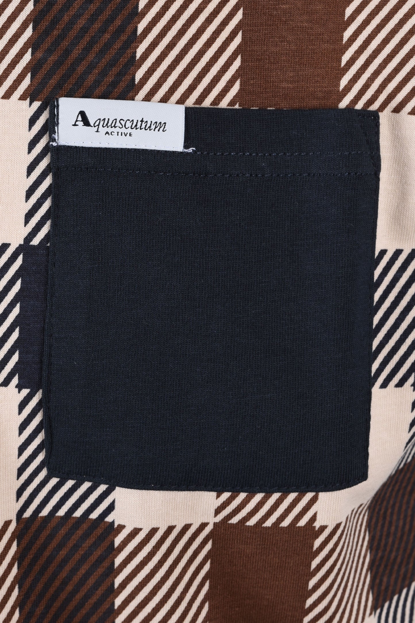 Aquascutum Marco Iconic Front Pocket T-shirt Navy