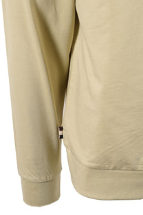 Aquascutum Small Logo Half Zip Beige Aquascutum