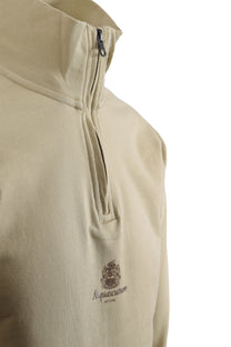 Aquascutum Small Logo Half Zip Beige Aquascutum
