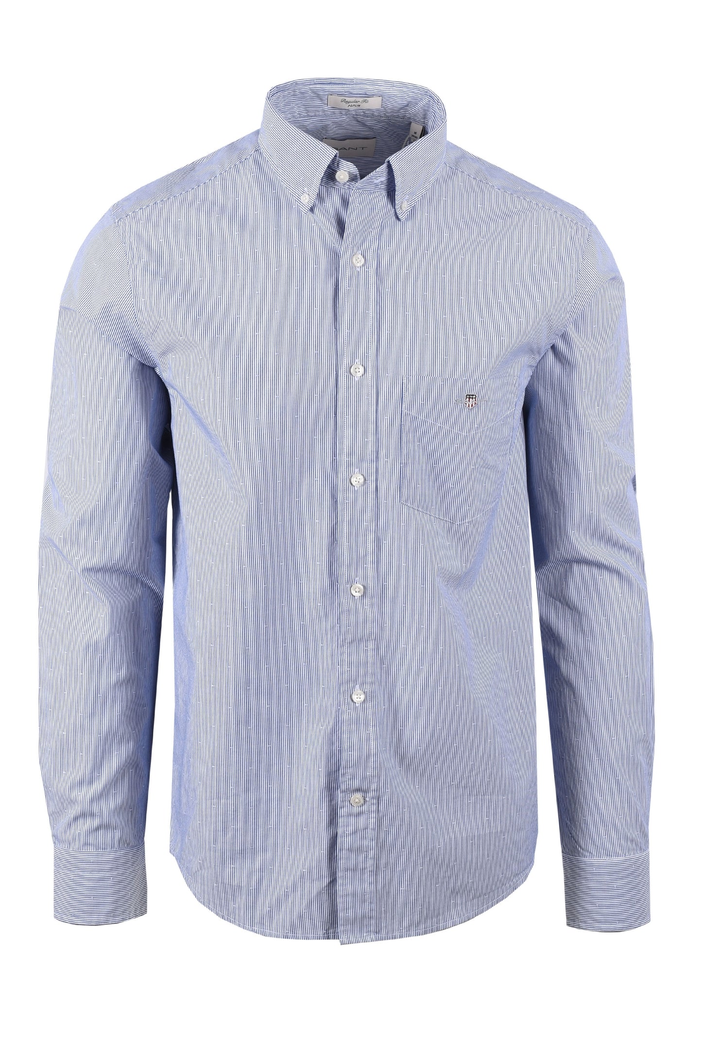 Gant Reg Dobby Dot Stripe Shirt College Blue