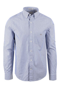 Gant Reg Dobby Dot Stripe Shirt College Blue Gant